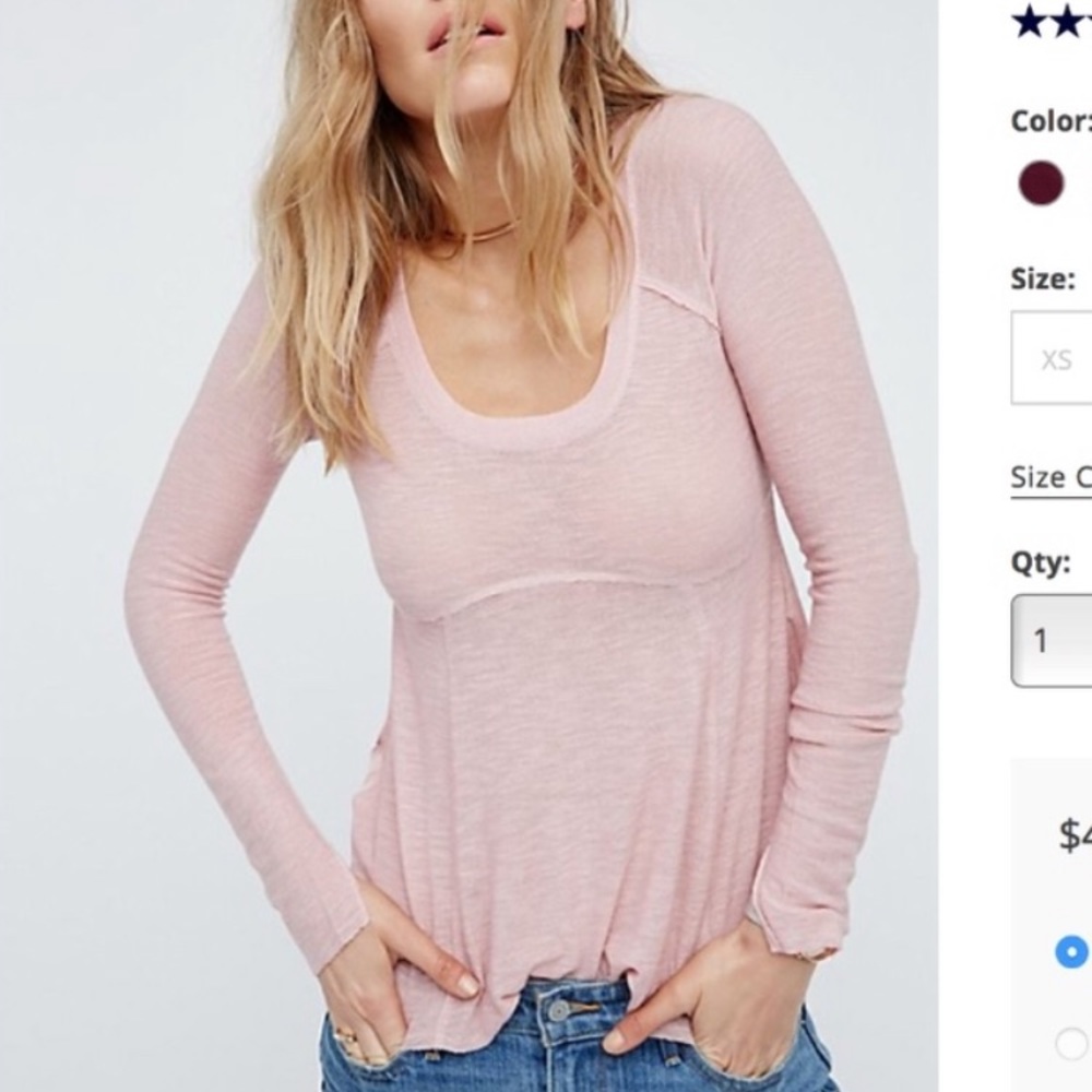 Free people top NWT